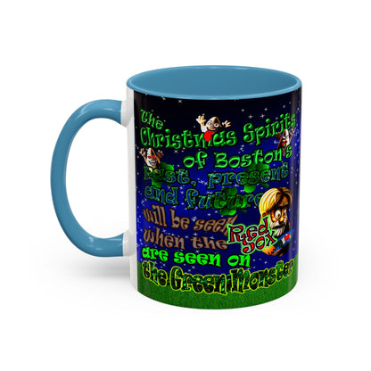 christmas spirits of boston - Accent Mug ('snoops' background)