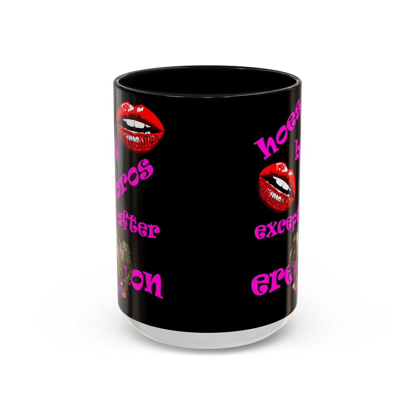 hoes b4 bros - Accent Mug (black)