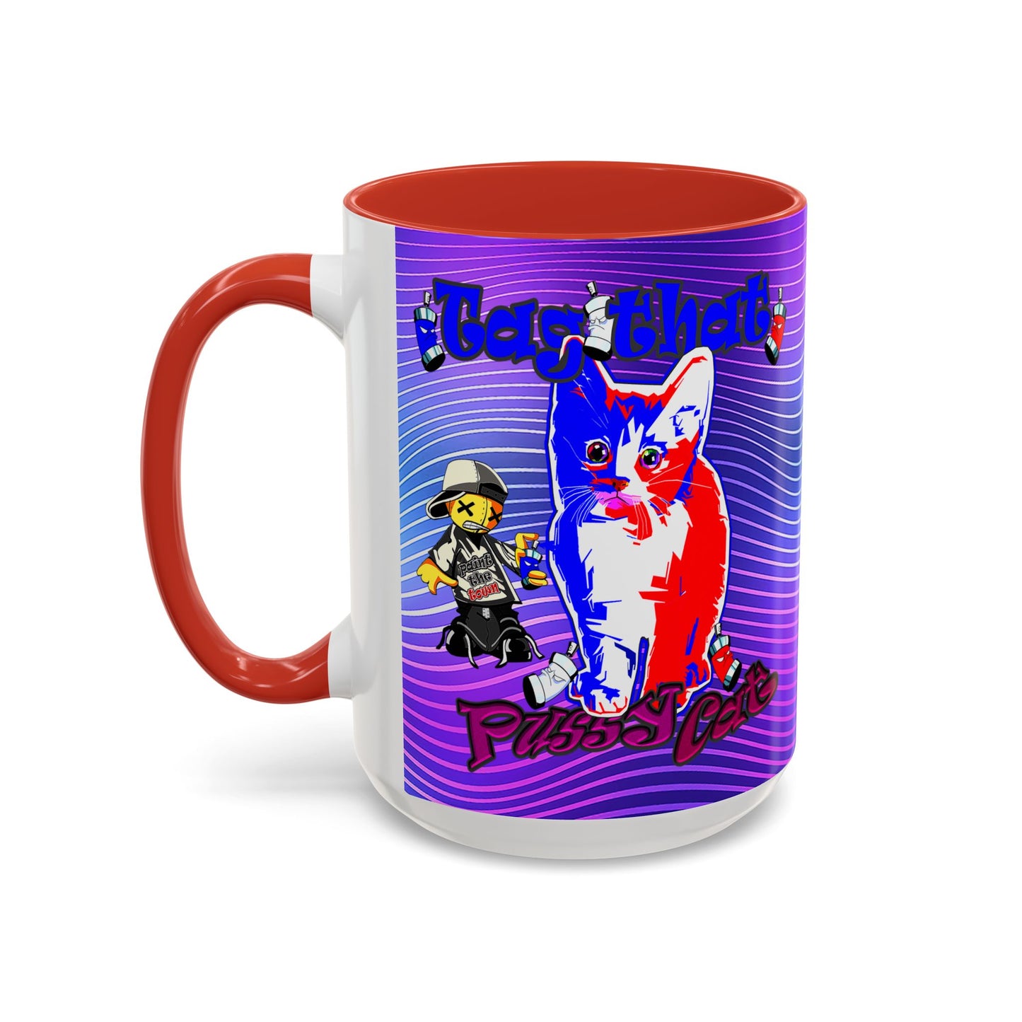 tag that - Accent Mug (purple wave)