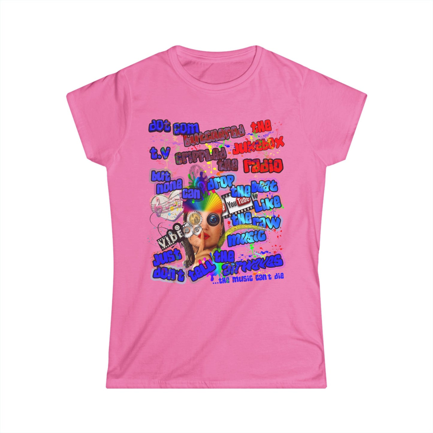 drop the beat - Women's Softstyle Tee