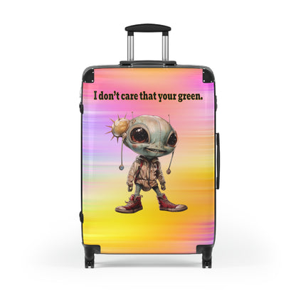 I don't care that your green - Suitcase (color blur)