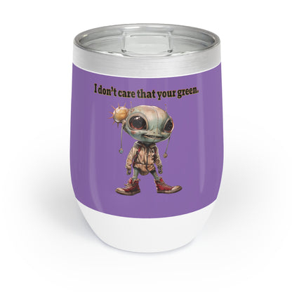 I don't care that your grey - Chill Wine Tumbler (light purple)