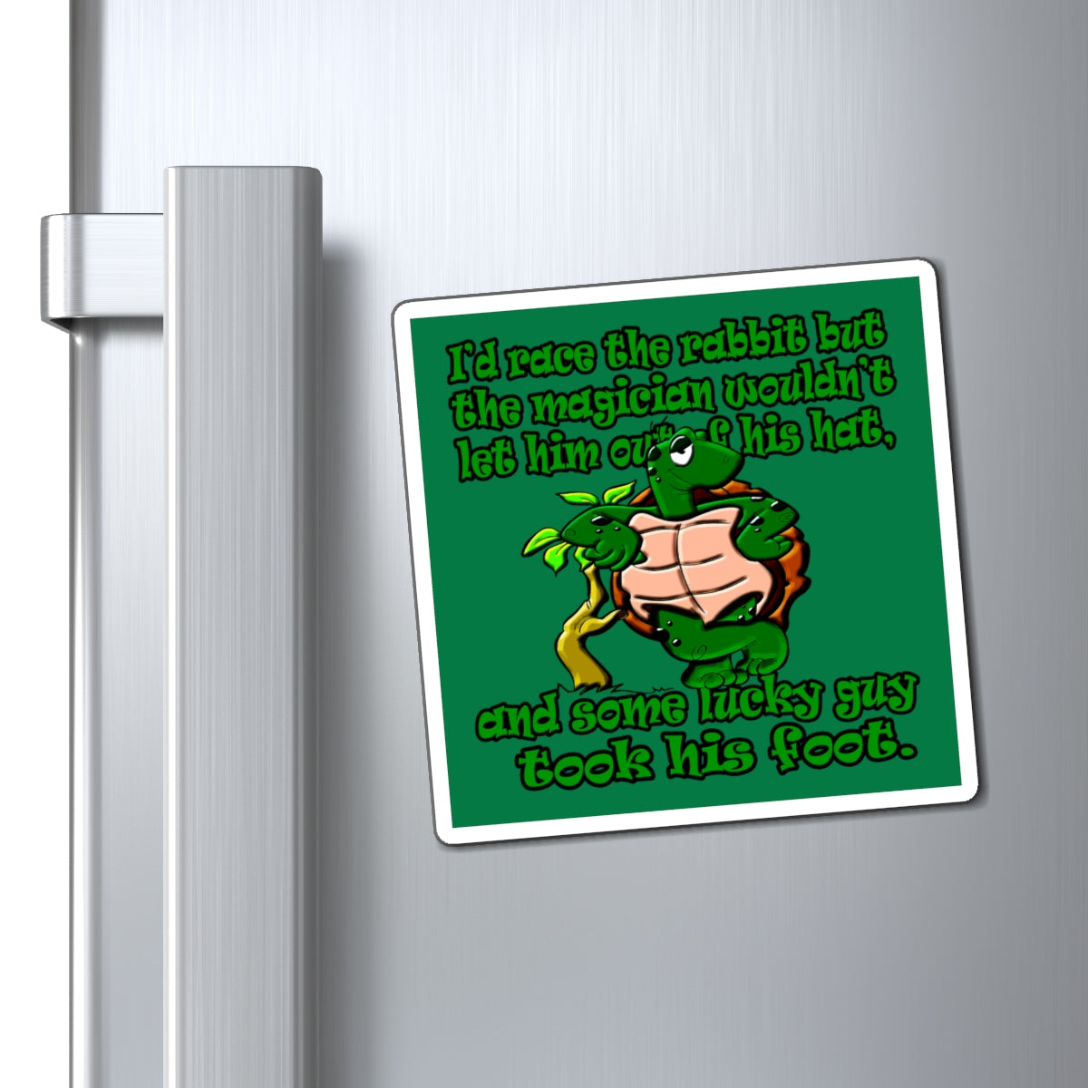 turtle race - Magnets - (dark green)
