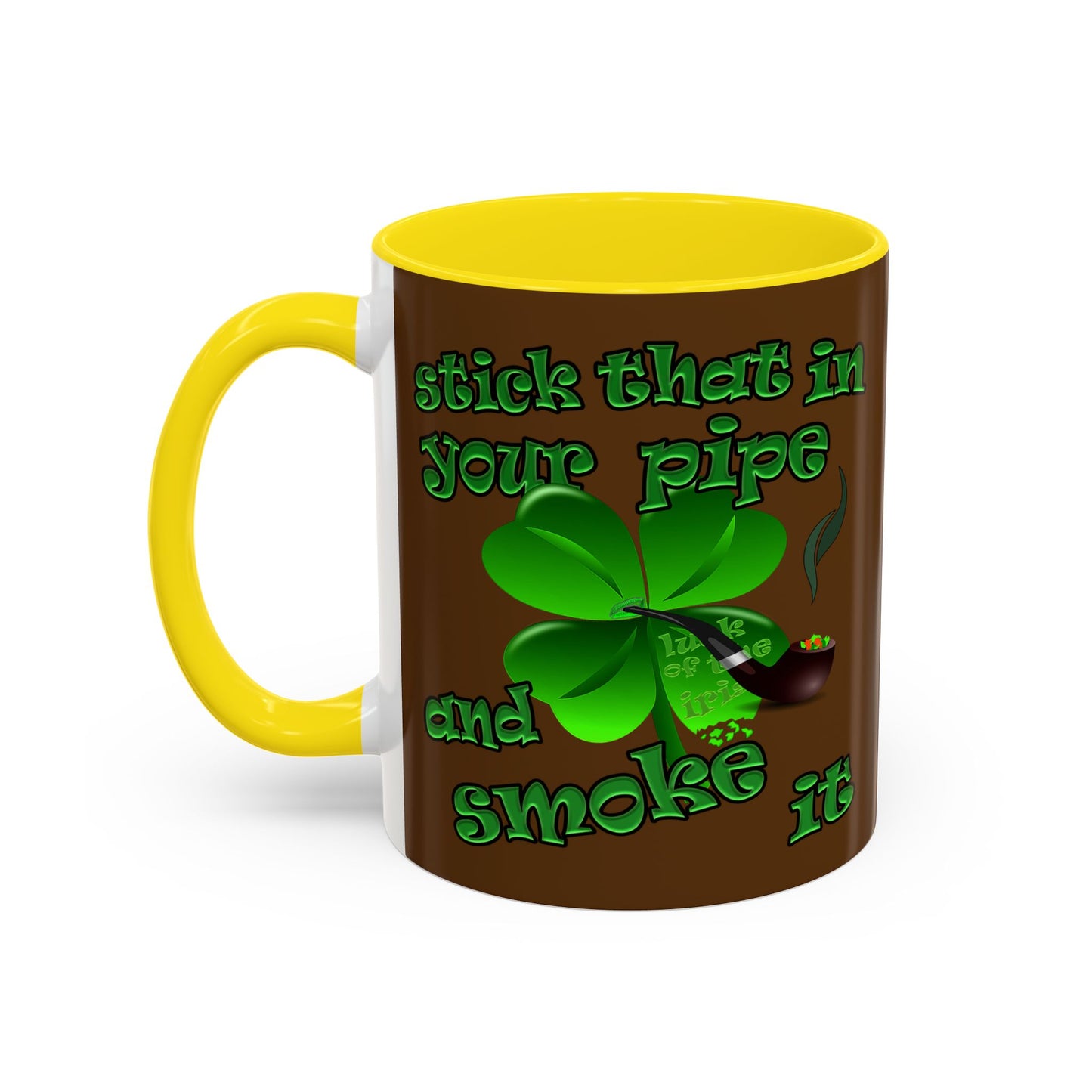 celtics logo - Accent Mug (brown)