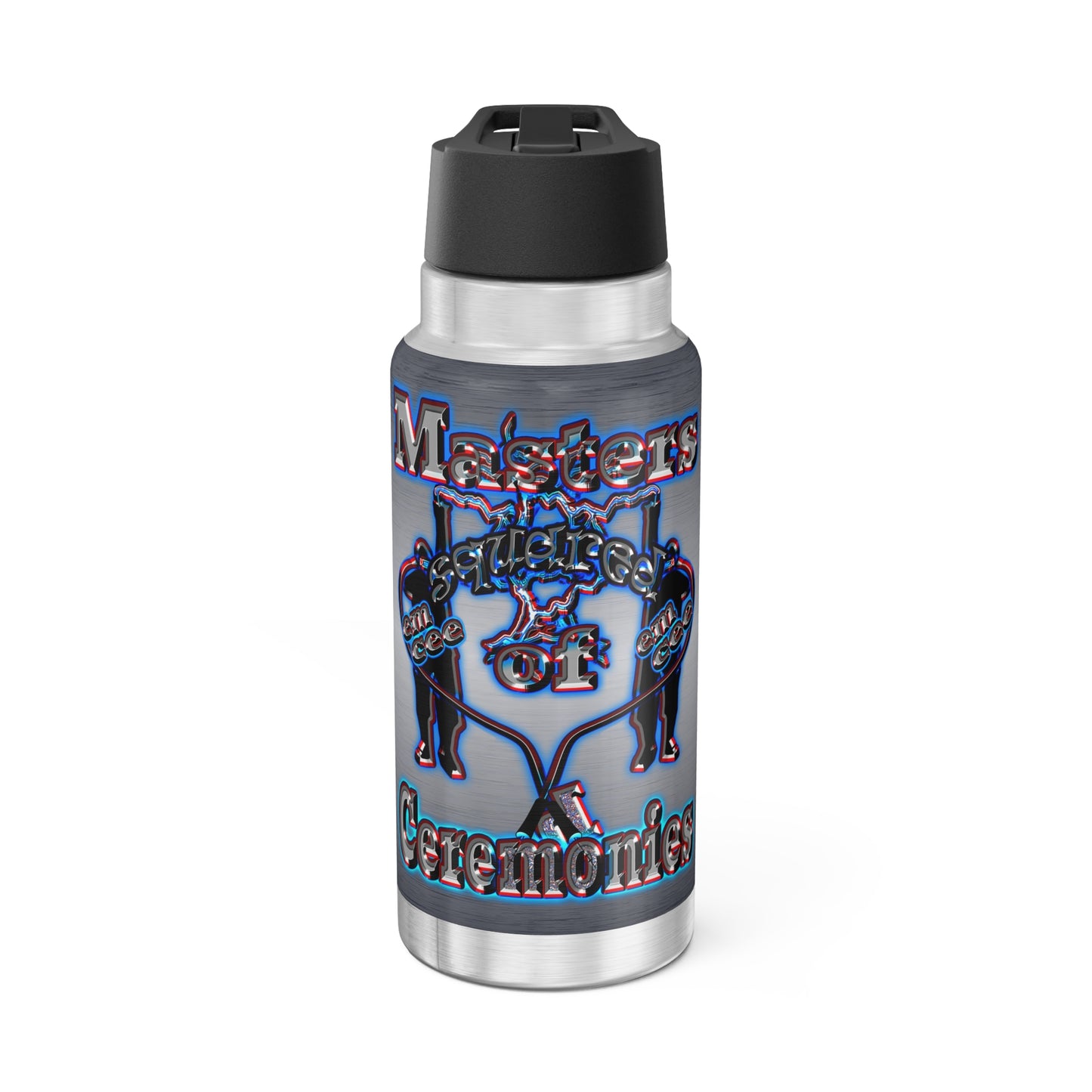 em cee squared - Gator Tumbler, 32oz (brushed nickel)
