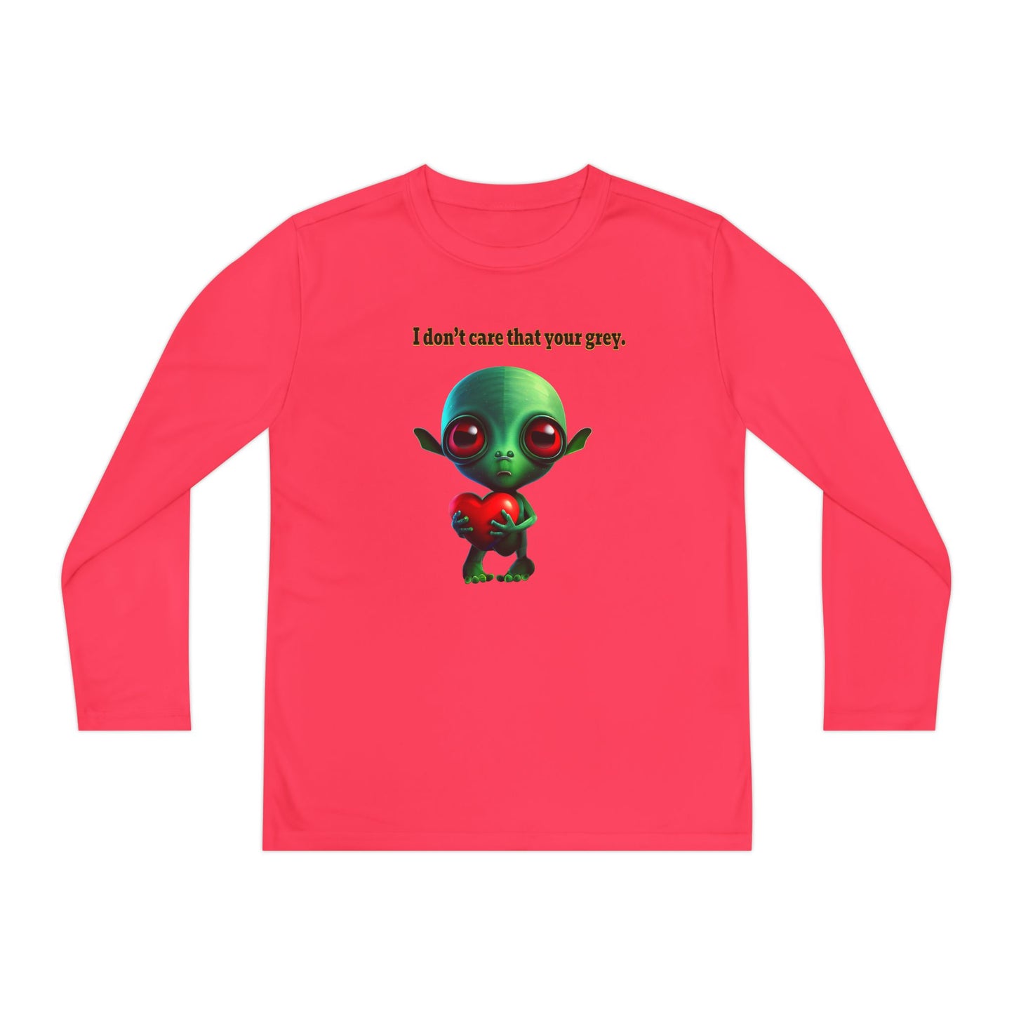 I don't care that your grey - Youth Long Sleeve Competitor Tee