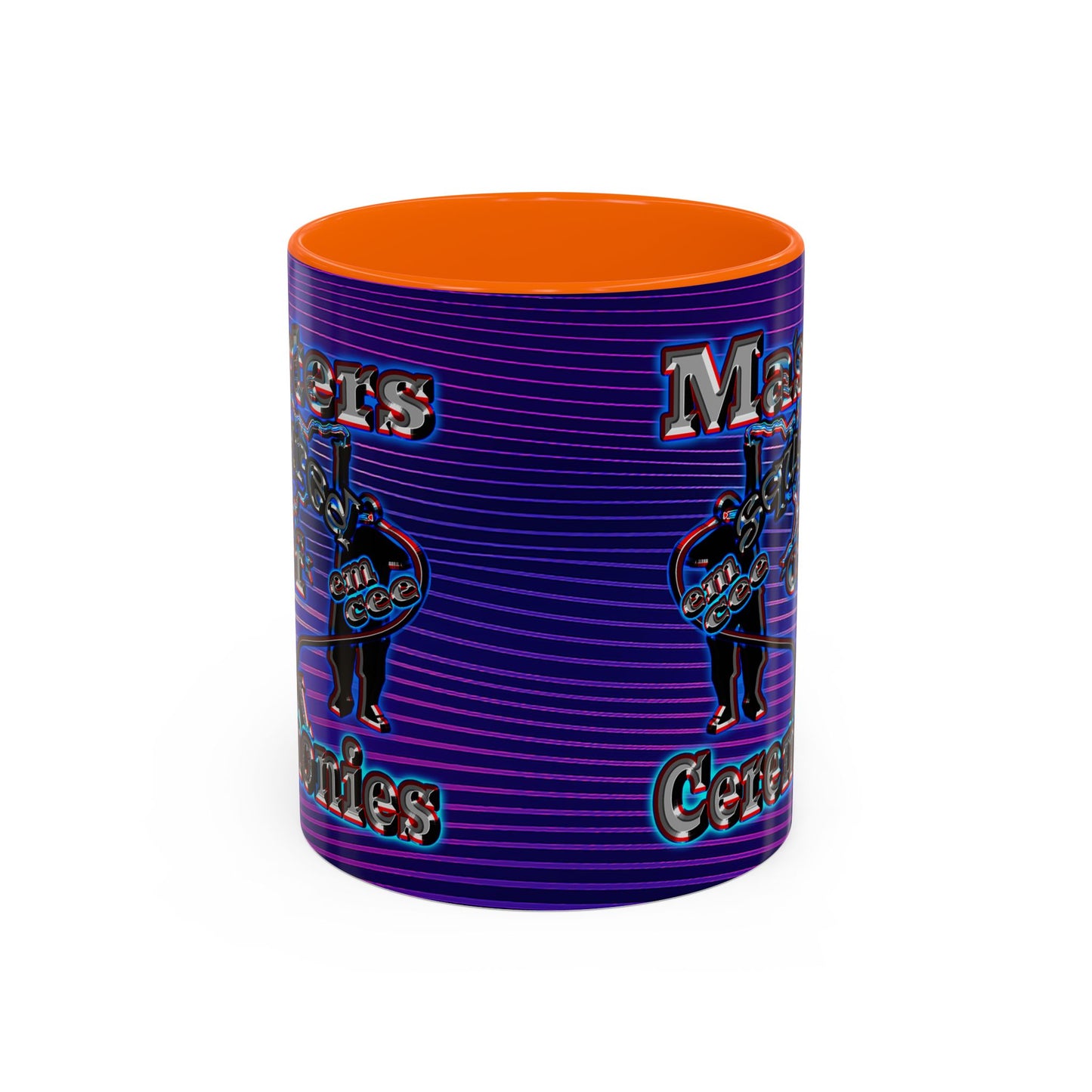 em cee squared - Accent Mug (purple wave)