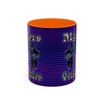 em cee squared - Accent Mug (purple wave)