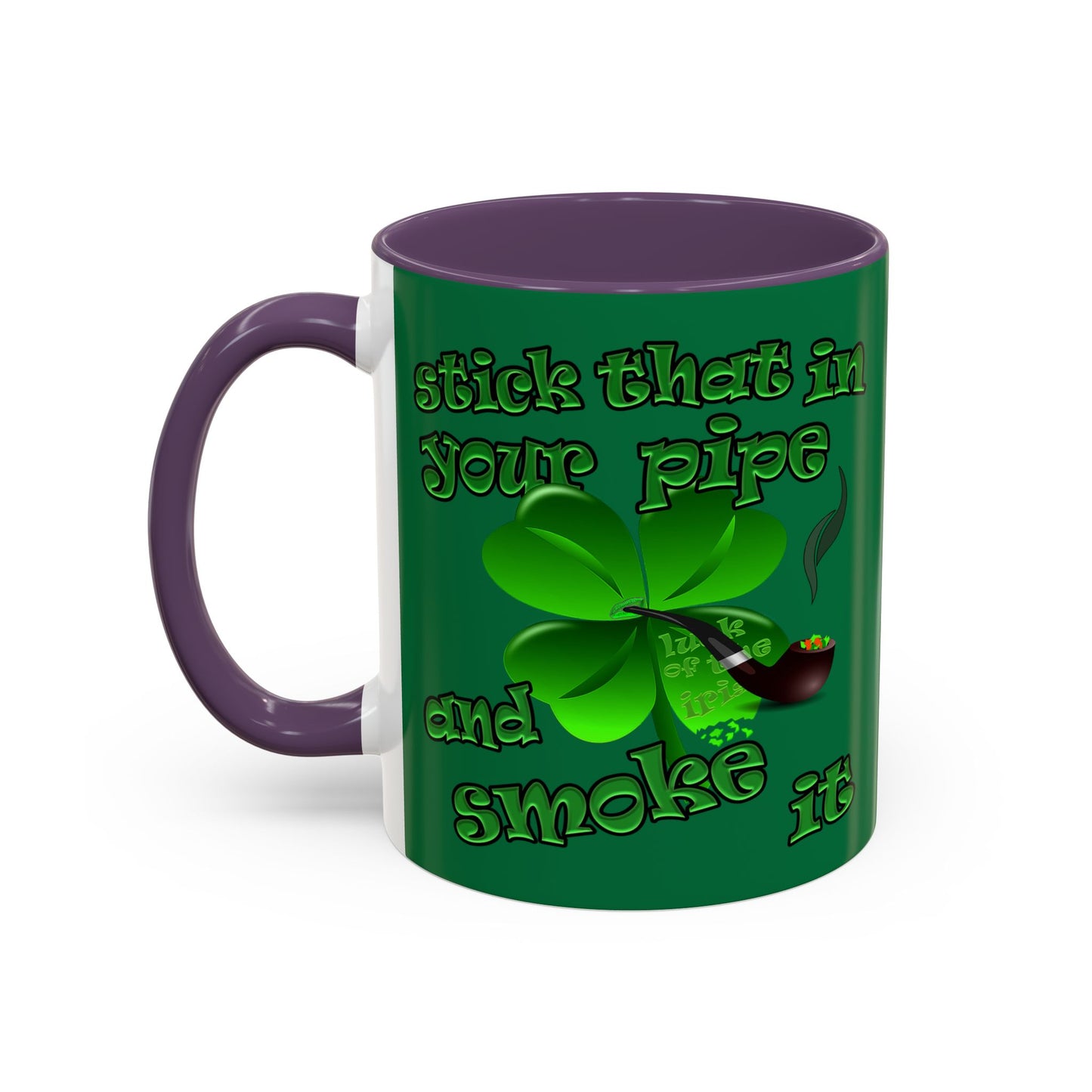 celtics logo - Accent Mug (dark green)