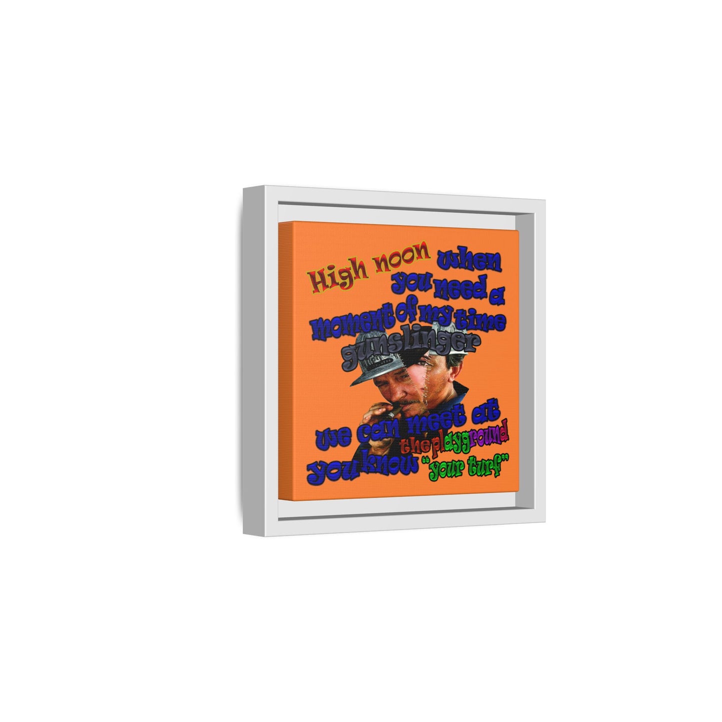 high noon - framed canvas art (crusta)