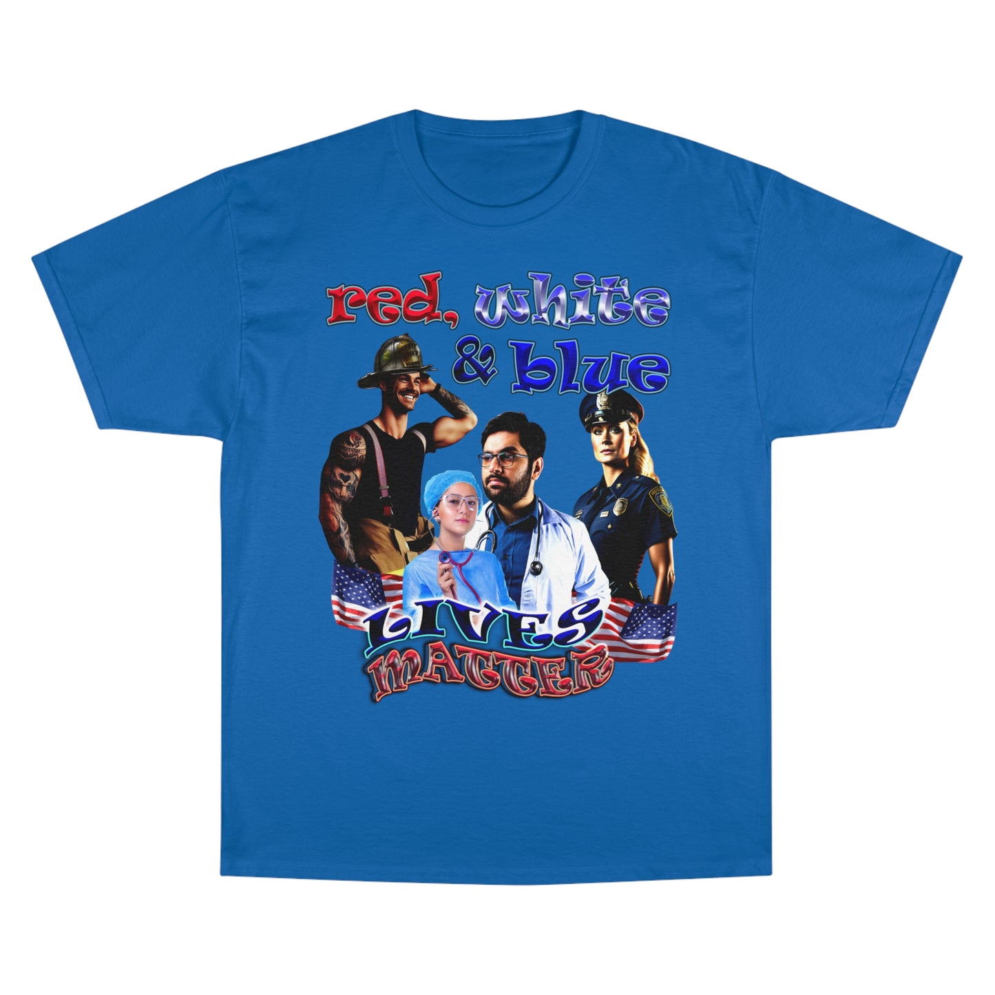 rw&b lives matter - Champion T-Shirt