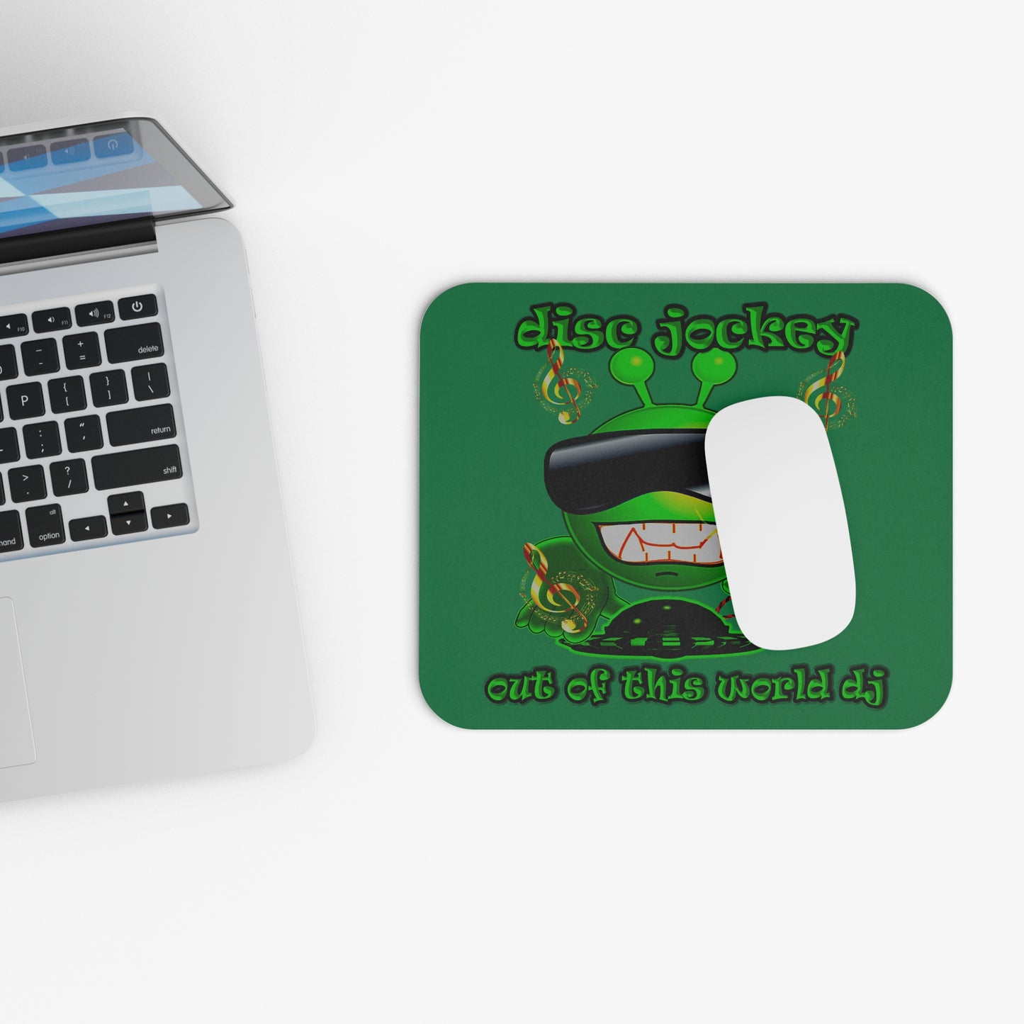 disc jockey - Mouse Pad (Rectangle) (dark green)