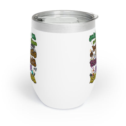 the bum's shit - Chill Wine Tumbler