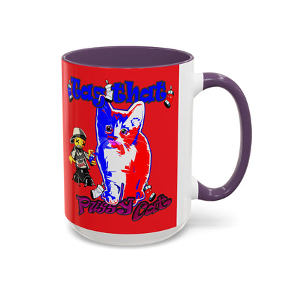 tag that - Accent Mug (red)