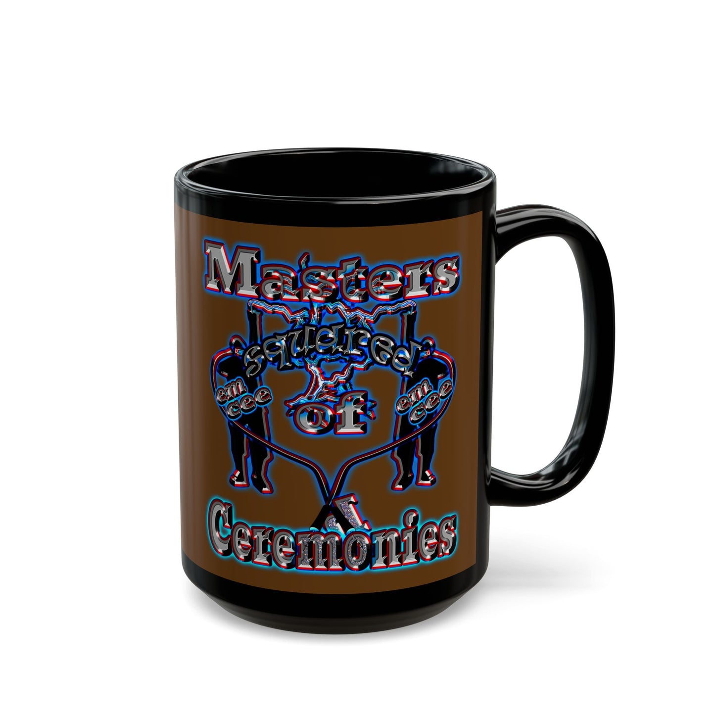 em cee squared - Black Mug (brown)