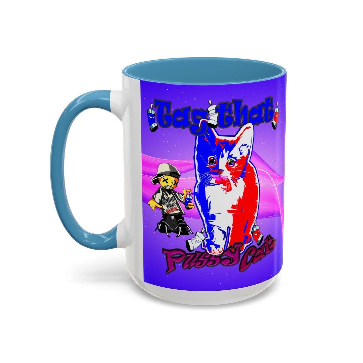 tag that - Accent Mug (purple-pink wave)