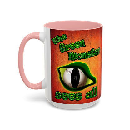 green monster - Accent Mug (burnt orange)