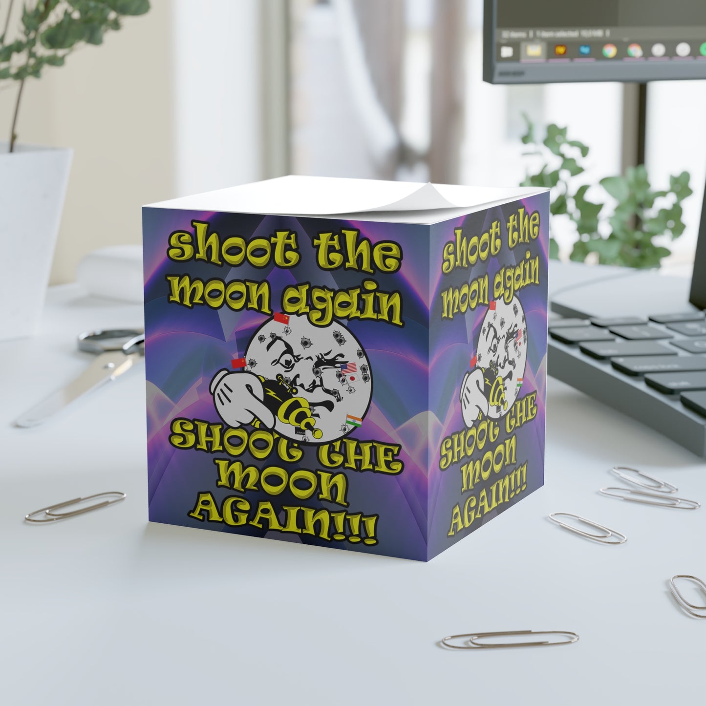 shoot the moon again - note cube (grey-pink wave)
