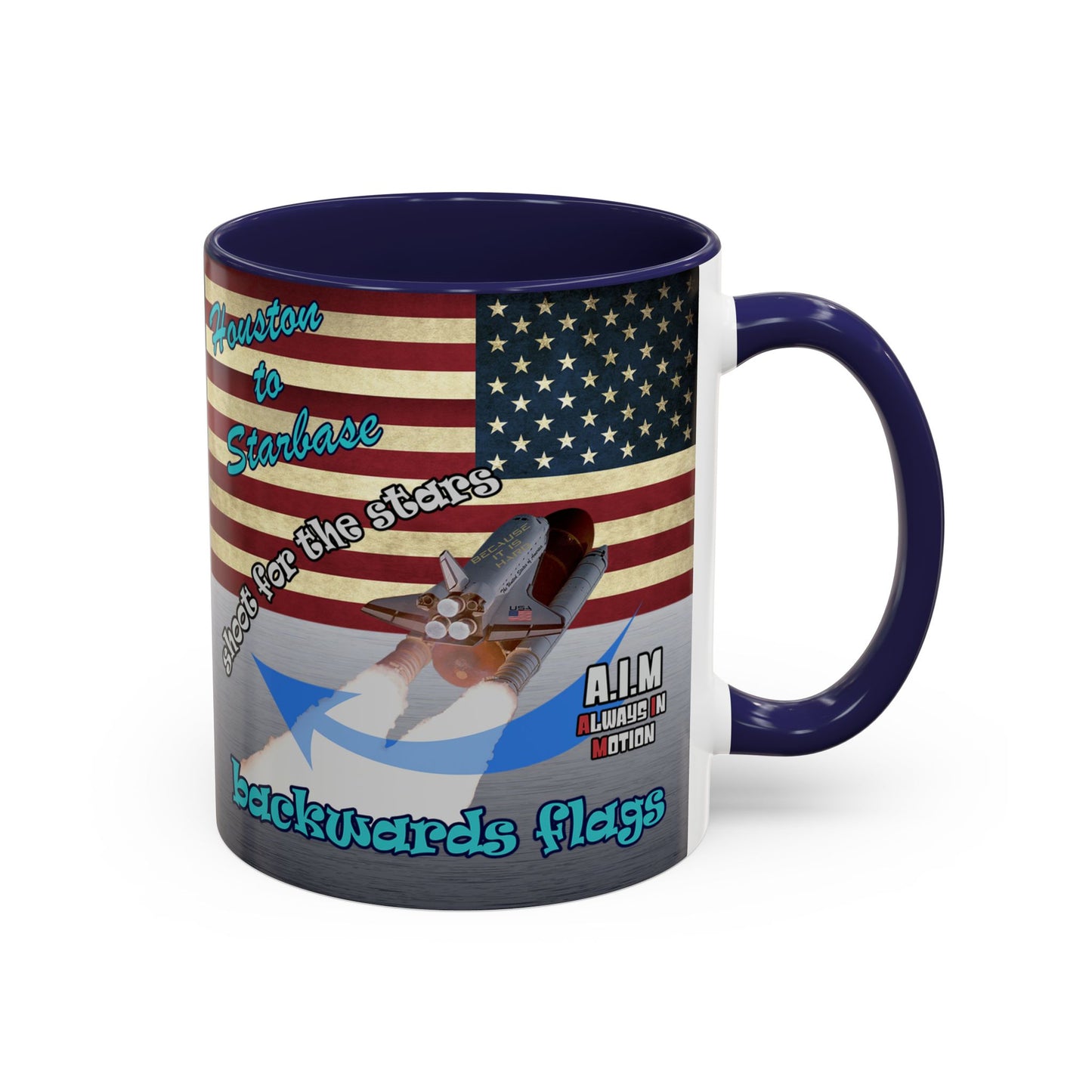 shoot for the stars - Accent Mug (brushed nickel)