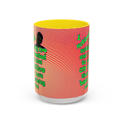 noticed you noticing - Accent Mug (yellow-orange wave)