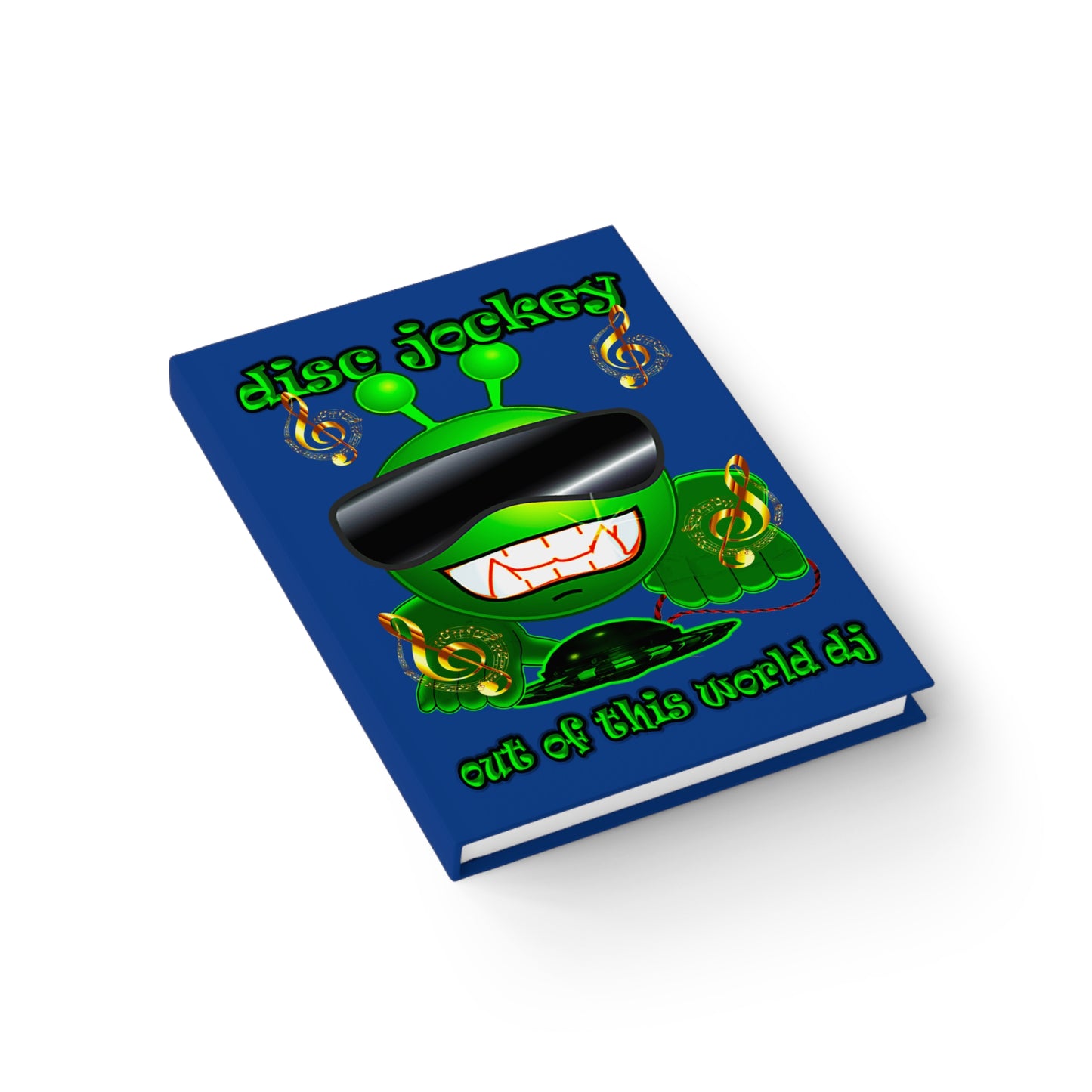 disc jockey - journal-blank (dark blue)