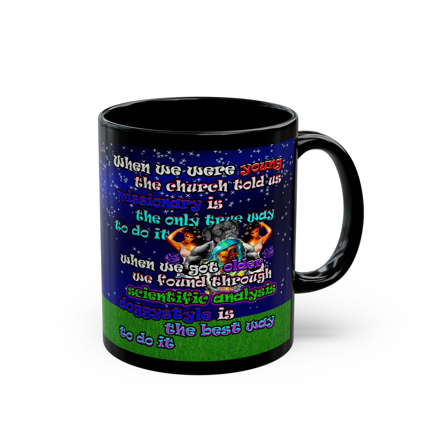 doggystyle - Black Mug ('snoops' background)