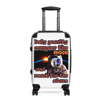 defy conquer reach - Suitcase (white)