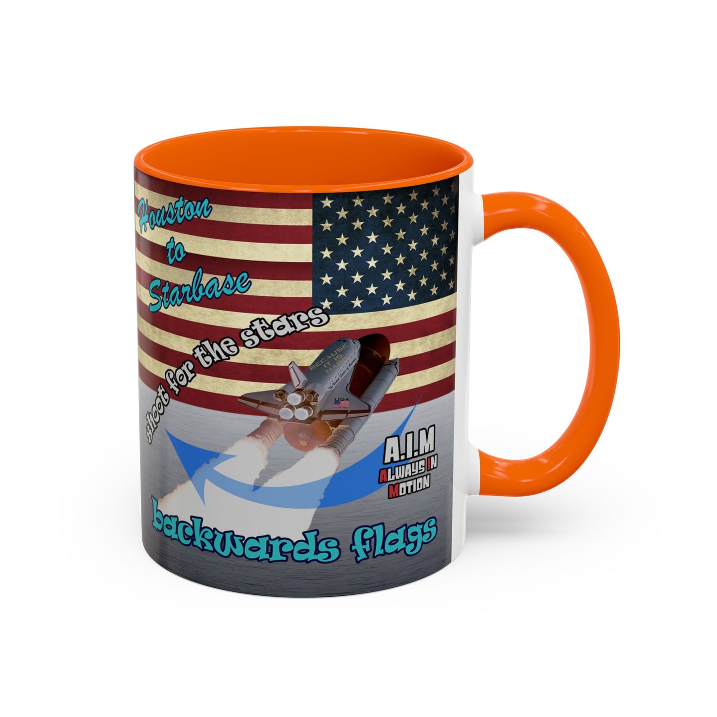 shoot for the stars - Accent Mug (brushed nickel)