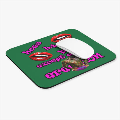 hoes b4 bros - Mouse Pad (Rectangle) (dark green)
