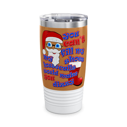 santa's shoes - Ringneck Tumbler, 20oz (light brown)