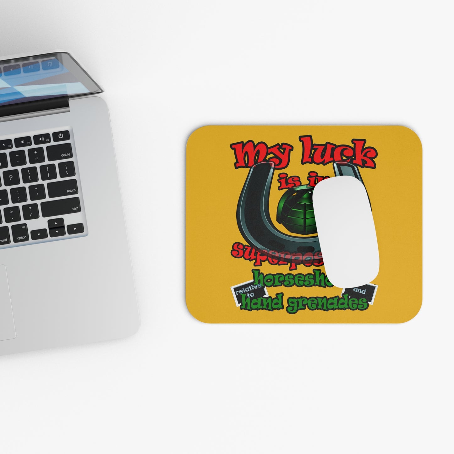 my luck - Mouse Pad (Rectangle) (yellow)