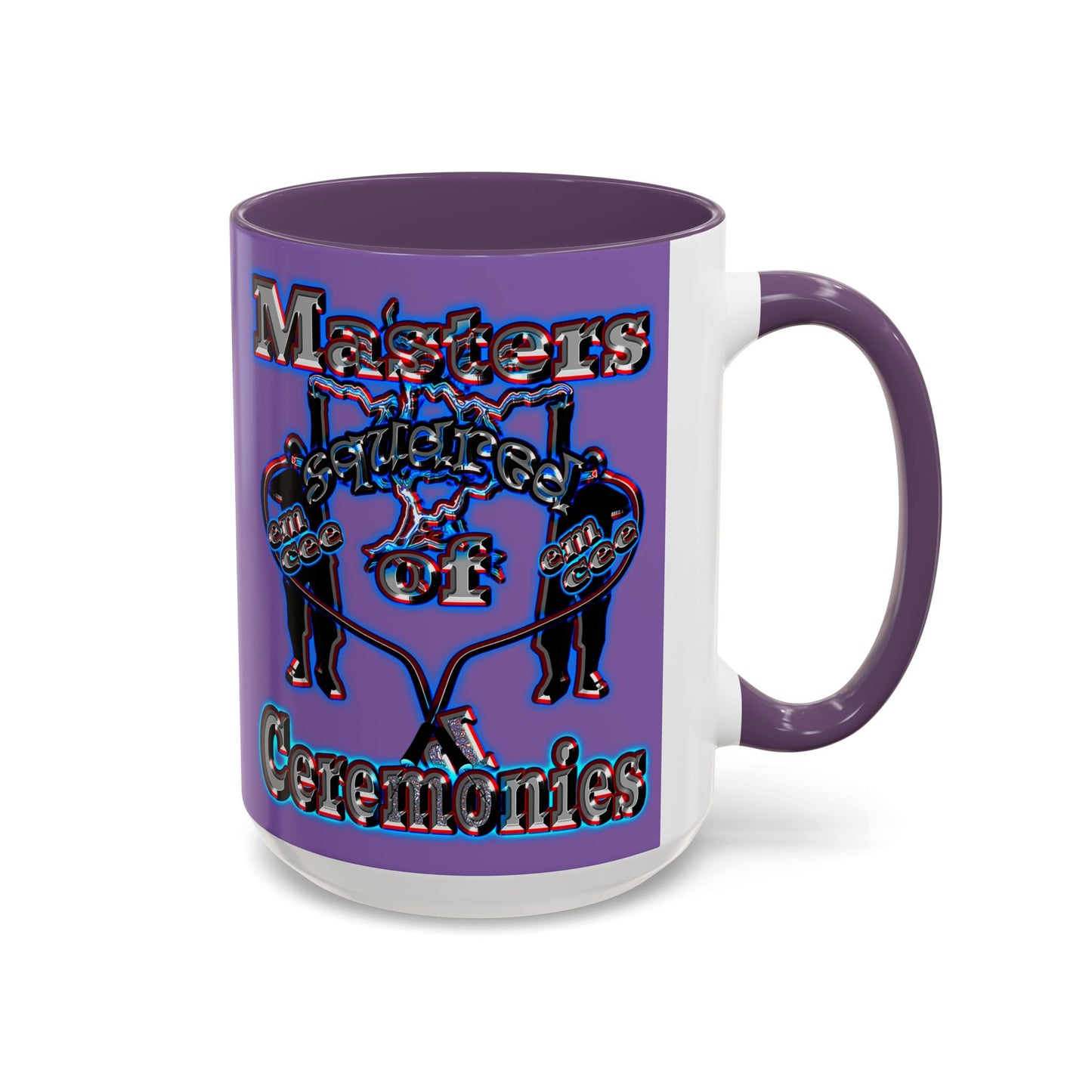 em cee squared - Accent Mug (light purple)