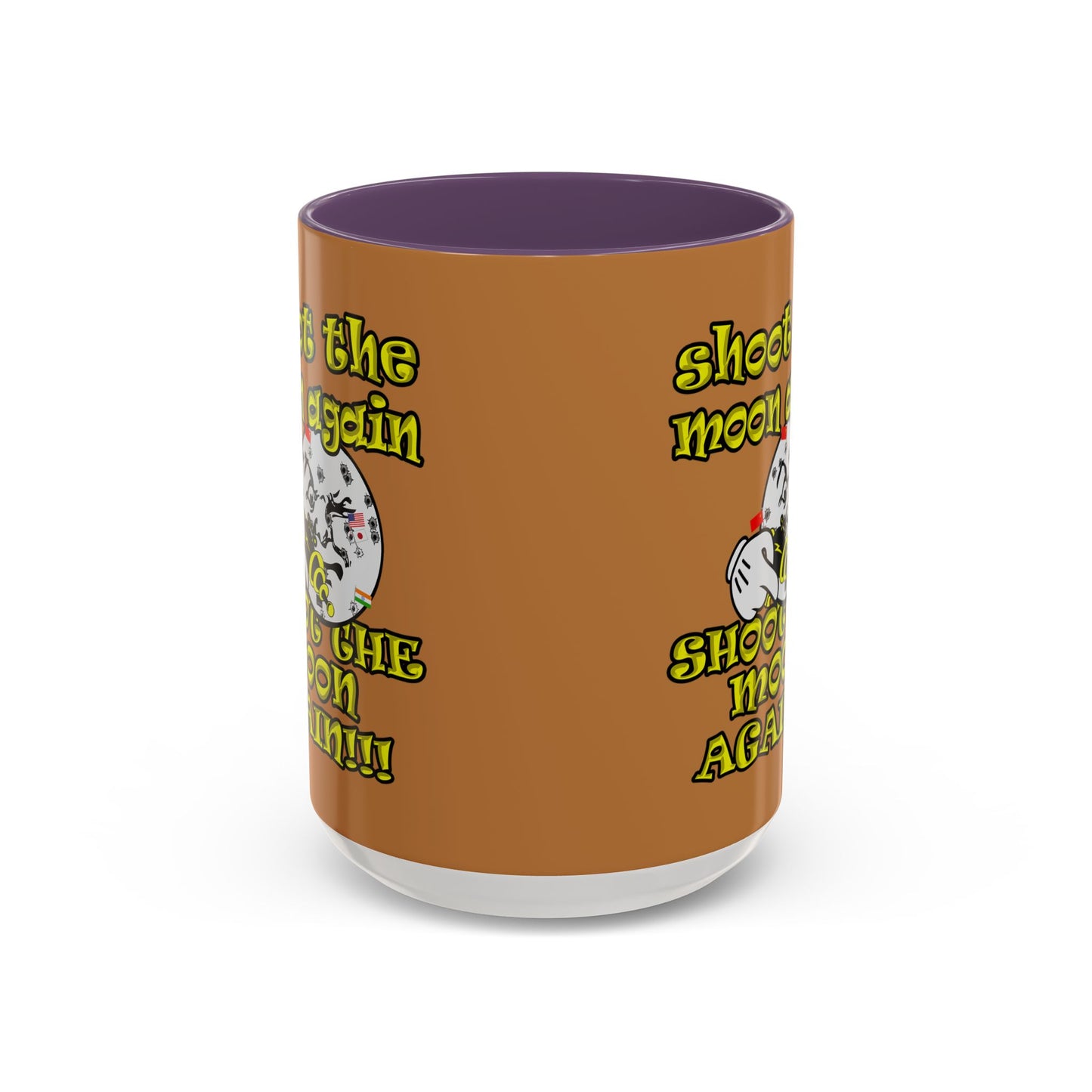 shoot the moon again - Accent Mug (light brown)