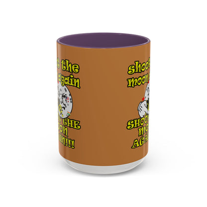 shoot the moon again - Accent Mug (light brown)