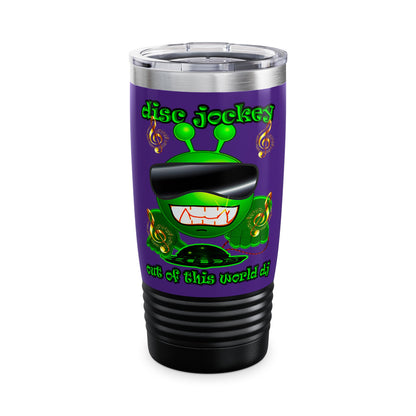 disc jockey - Ringneck Tumbler, 20oz (purple)