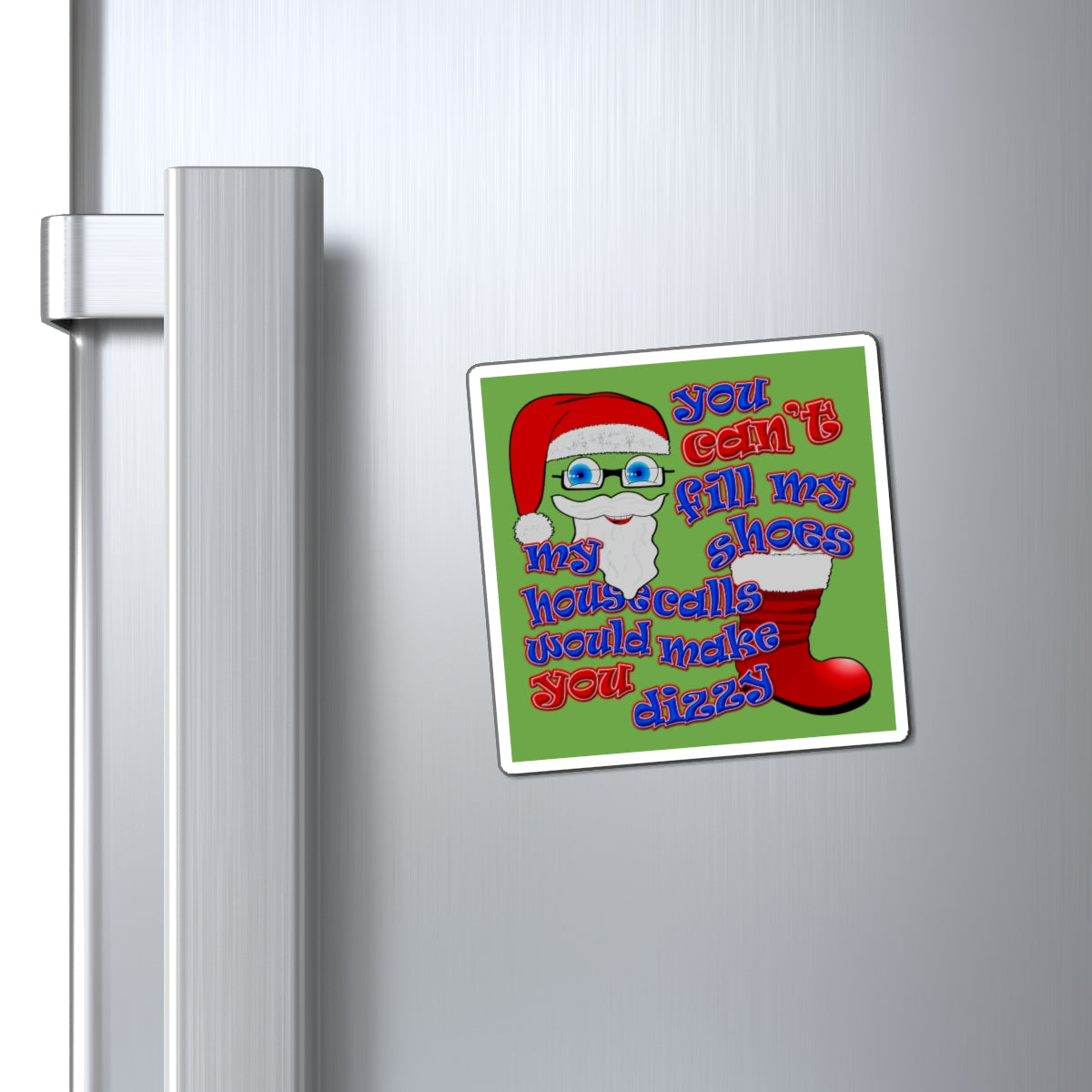 santa's shoes - Magnets - (green)
