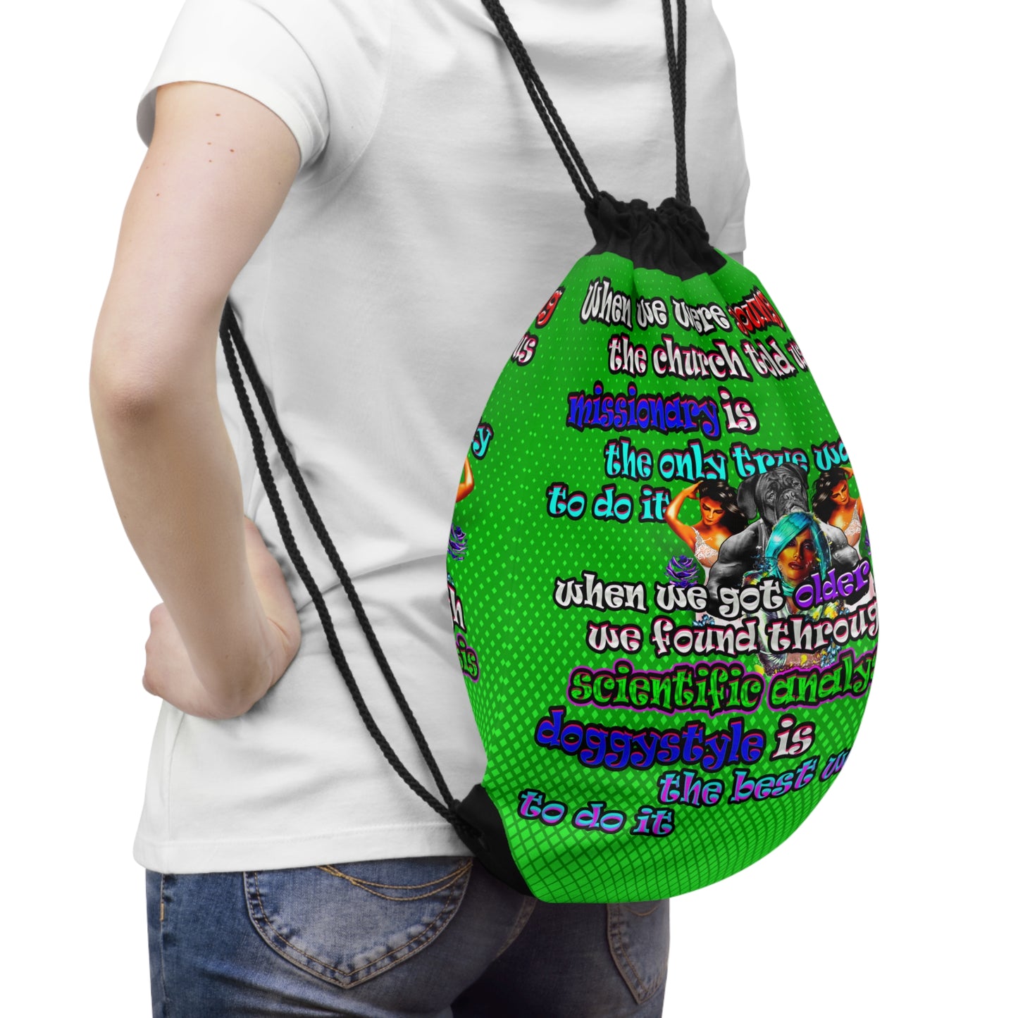 doggystyle - Drawstring Bag (logo green)