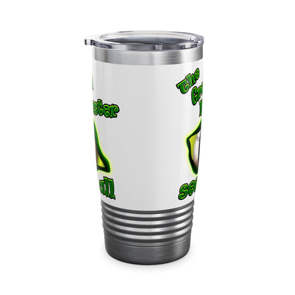 green monster - Ringneck Tumbler, 20oz (white)