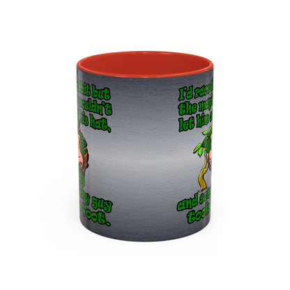 turtle race - Accent Mug (brushed nickel)