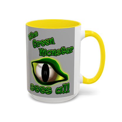green monster - Accent Mug (light grey)