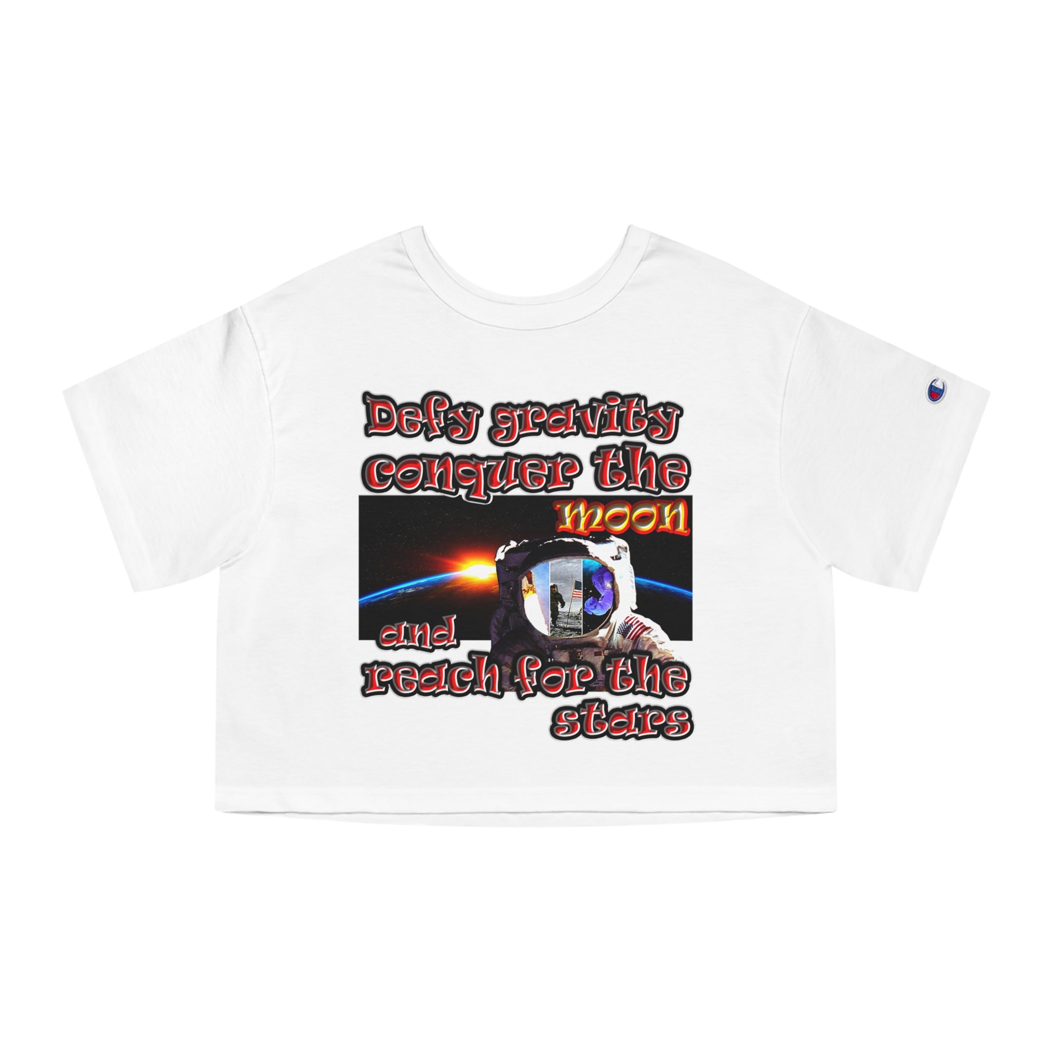 defy conquer reach - Champion Women's Heritage Cropped T-Shirt