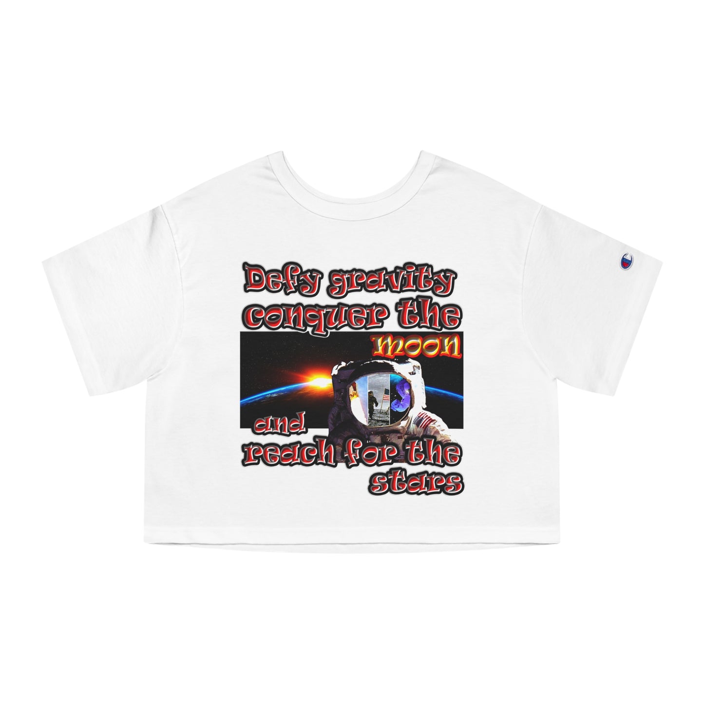 defy conquer reach - Champion Women's Heritage Cropped T-Shirt