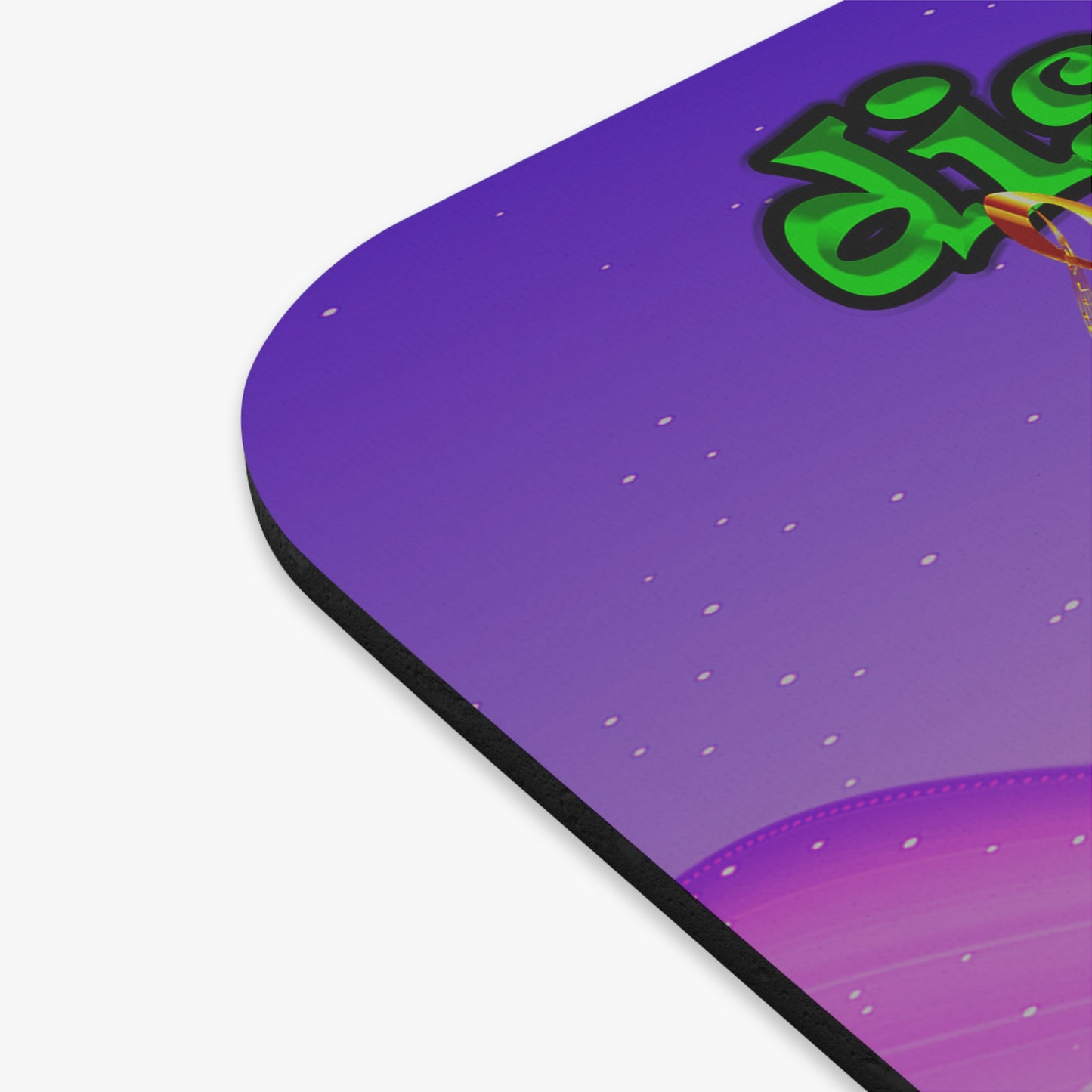disc jockey - Mouse Pad (Rectangle) (purple-pink wave)