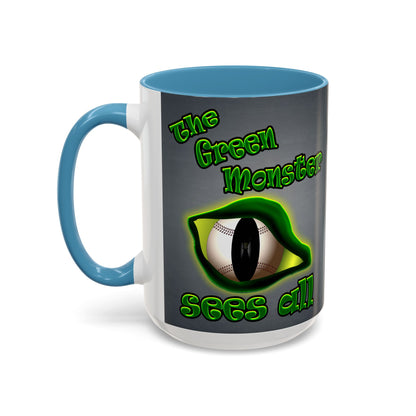 green monster - Accent Mug (grey-light grey)