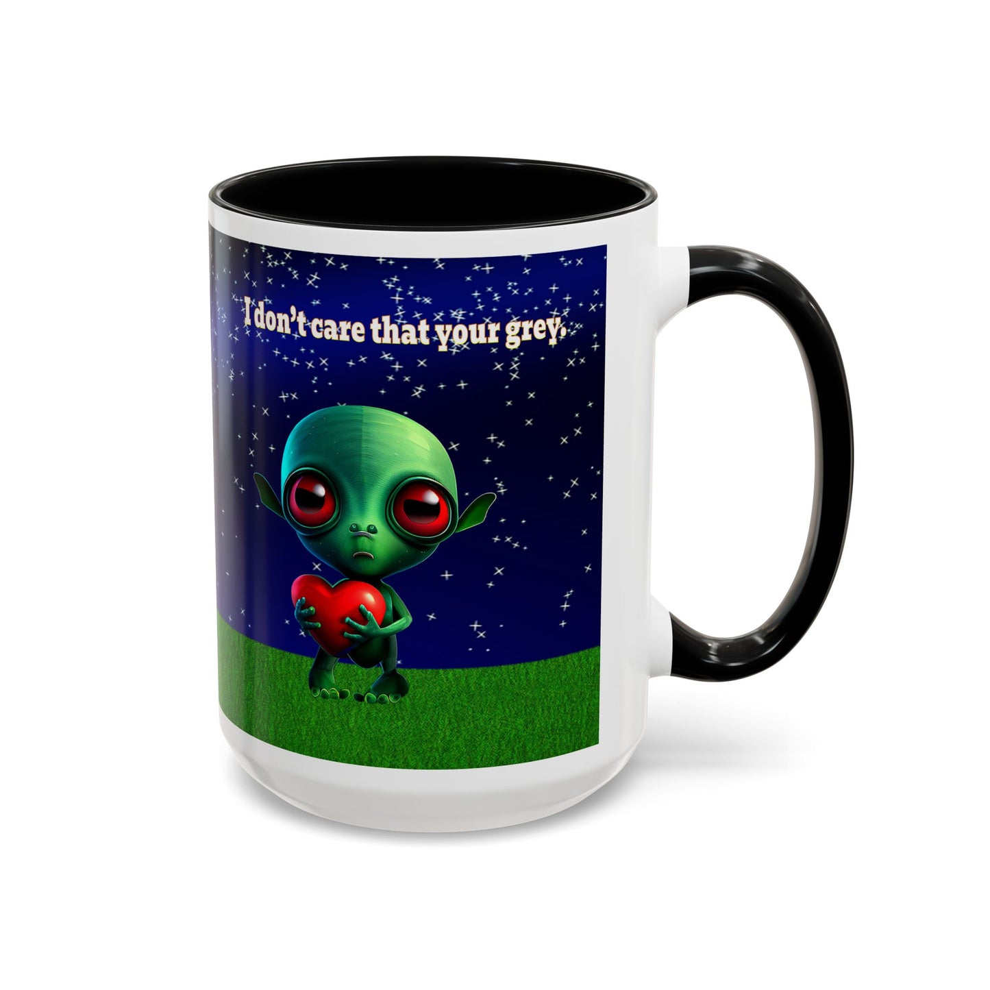 I don't care that your grey - Accent Mug ('snoops' background)
