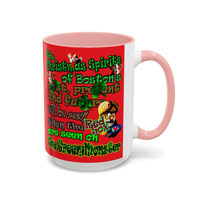 christmas spirits of boston - Accent Mug (red)