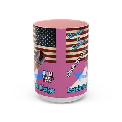shoot for the stars - Accent Mug (light pink)