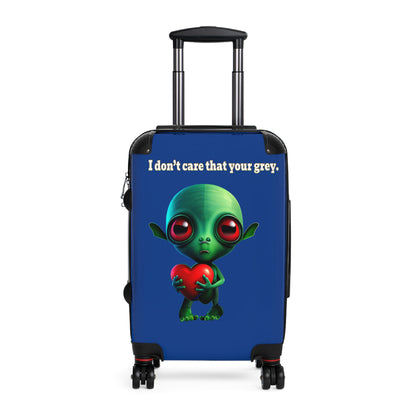 I don't care that your grey - Suitcase (dark blue)