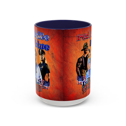 rw&b lives matter - Accent Mug (burnt orange)