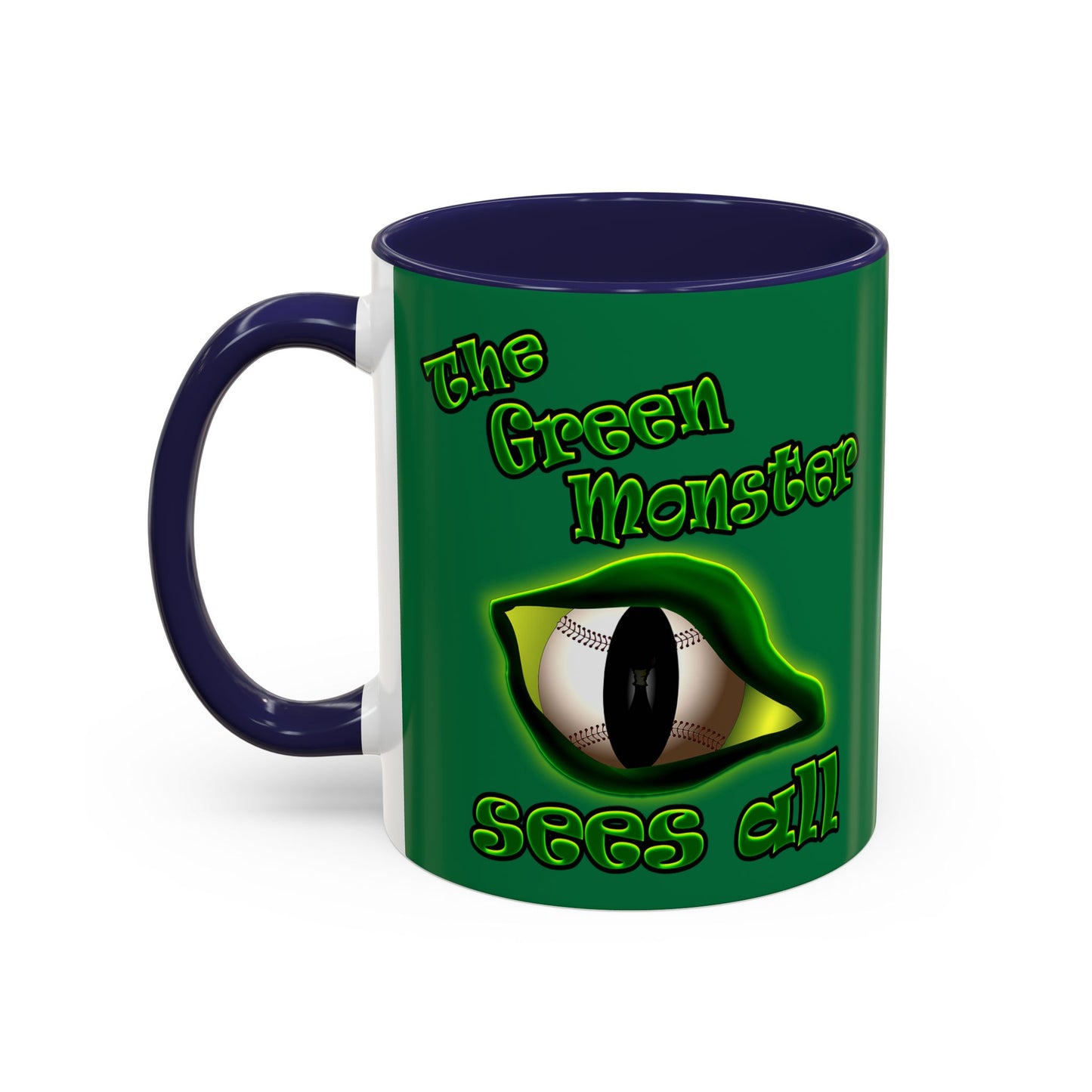green monster - Accent Mug (dark green)
